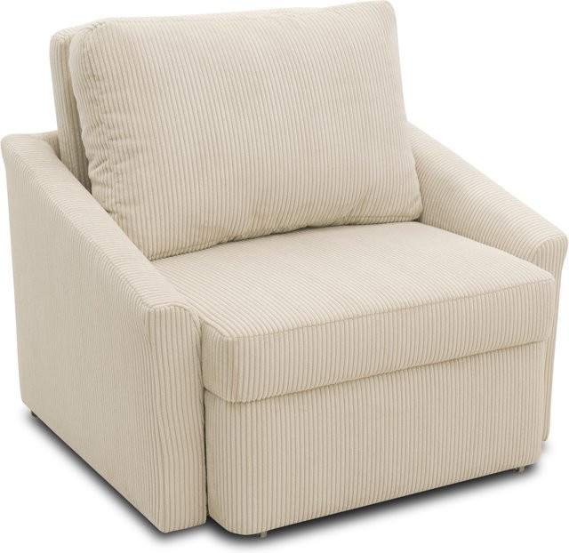 DOMO Schlafsessel Relax Box mit Boxspringfederung in Beige, B: 108 cm, H: 202 cm, T: 96 cm - Bild 1