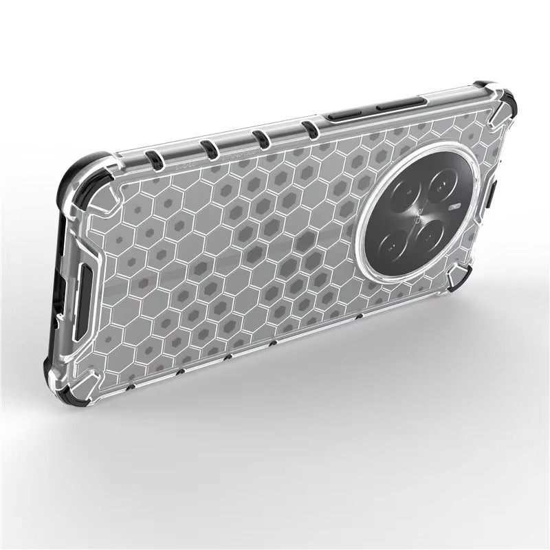 Stoßfeste Waben Hard PC Schutzhülle für Realme 12 Pro Plus 5G und Realme 10 Pro Plus 5G, Transparent, 6,7 Zoll - Bild 3