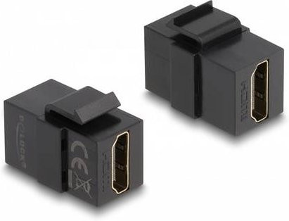 Delock 87875 HDMI-Einbaumodul Keystone in Schwarz - Bild 1
