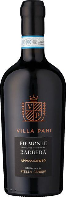 Villa Pani Barbera Appassimento Rotwein, Piemont, 2023, halbtrocken, 0,75 l - Bild 1