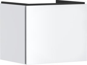 Hansgrohe Waschtischunterschrank Xilesa E in Mattweiß, Wandmontage mit Soft-Close-Funktion, B: 58,0 cm, T: 47,0 cm - Bild 1