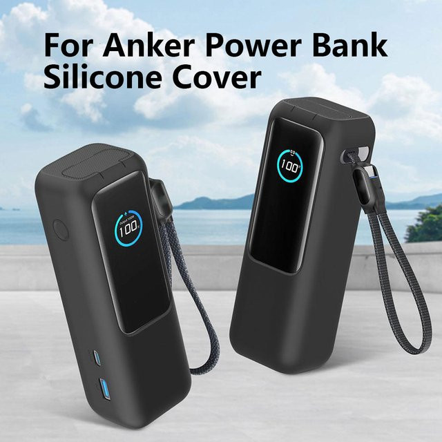 Anker Zolo Schutzhülle aus Silikon für Powerbank 25000mAh, transparent, stoßfest mit vollständiger Abdeckung - Bild 1