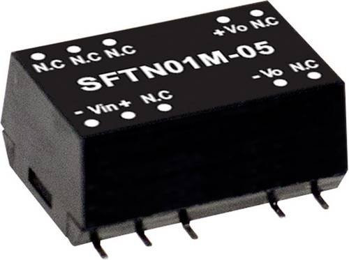 Mean Well SFTN01L-12 DC/DC-Wandlermodul, 1 Ausgang, 84mA, 1W, Schwarz - Bild 1