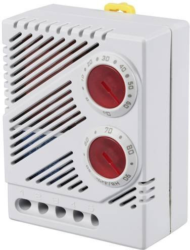 TRU COMPONENTS Schaltschrank-Hygrostat-Thermostat-Kombination TC-NTL 78-M01, Farbe: Weiß, B/T/H: 60 x 77,5 x 37,5 mm - Bild 1