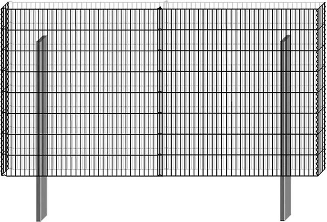 Bellissa Gabionen-Basisbausatz Limes aus verzinktem Stahl, B/H/T: 180 x 227 x 23 cm - Bild 1