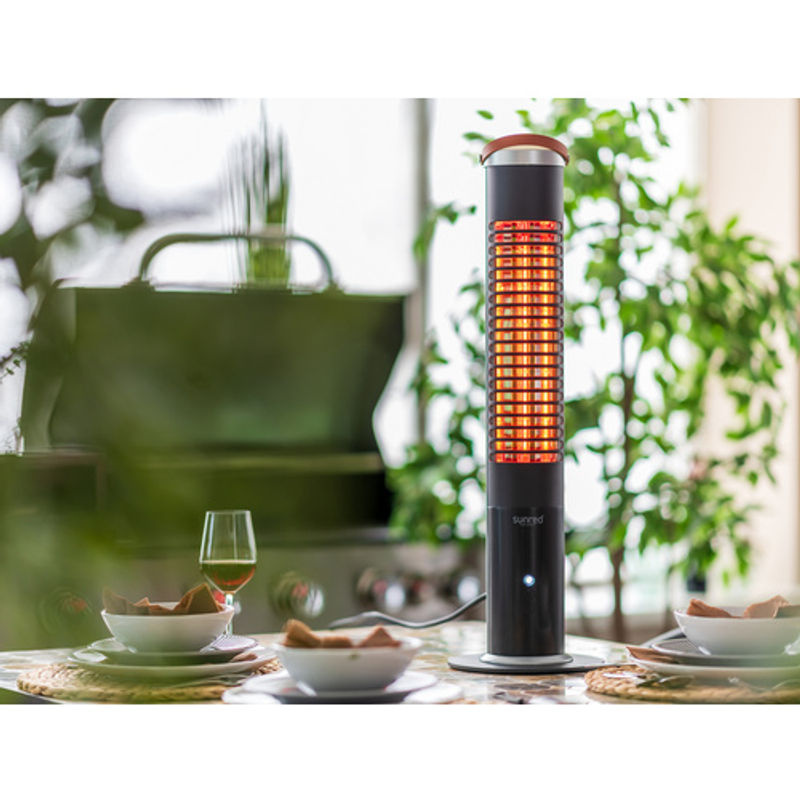 sunred Terrassenheizung Apollo Ultra SMART in Schwarz mit App-Steuerung und WiFi, 1200 W, Heizleistung bis max. 14 m² - Bild 2