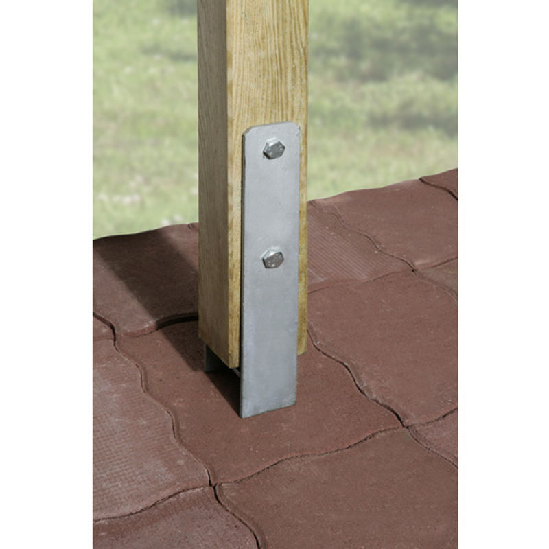 Weka H-Pfostenanker-Set aus verzinktem Stahl für Pfosten 12 x 12 cm, 10 Stück - Bild 2
