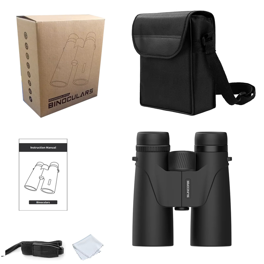 Suncore Fernglas für Erwachsene 10x42 in Schwarz mit BAK4-Prisma für Vogelbeobachtung, Reisen und Outdoor-Abenteuer - Bild 3