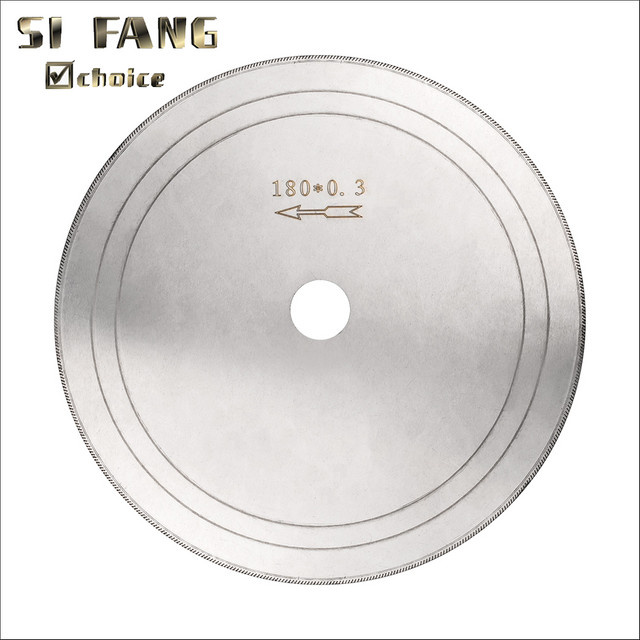 SI FANG Diamant-Kreissägeblatt 180 mm ultradünne Trennscheibe für Achat, Glas und Edelsteine in Silber - Bild 1
