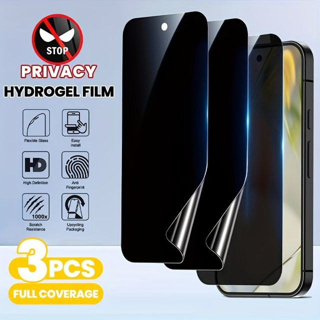 3er-Pack Hydrogel Privatsphäre-Schutzfolie Anti-Spy Screen Protector für vivo V40 5G V30E V27 V27E V29E V30 V40E V60E V60 - Bild 1