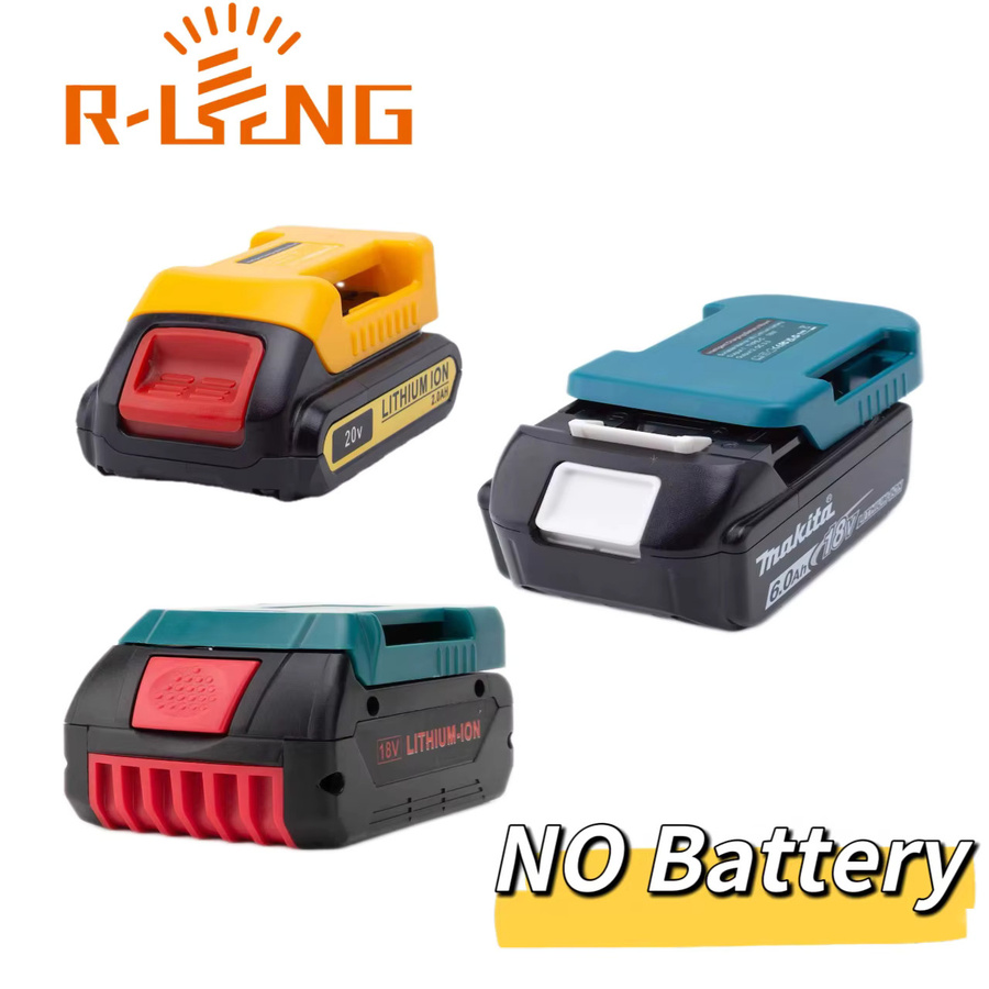 Tragbares mobiles Powerbank-Ladegerät für Makita, Bosch und Dewalt 18/20V Lithium-Akkus (ohne Akku) - Bild 2