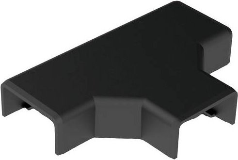 KOPOS Kabelkanal Abzweigstück Schwarz B: 20 mm, H: 10 mm - Bild 1