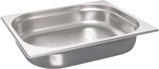 Schneider GN 1/2 Behälter aus Edelstahl gelocht, Farbe: Silber, Höhe: 6,5 cm, Volumen: 3,8 l - Bild 1