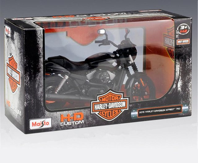 Maisto Harley-Davidson Street 750, Motorrad Modell, 1:12, Metall, ab 3 Jahre - Bild 1