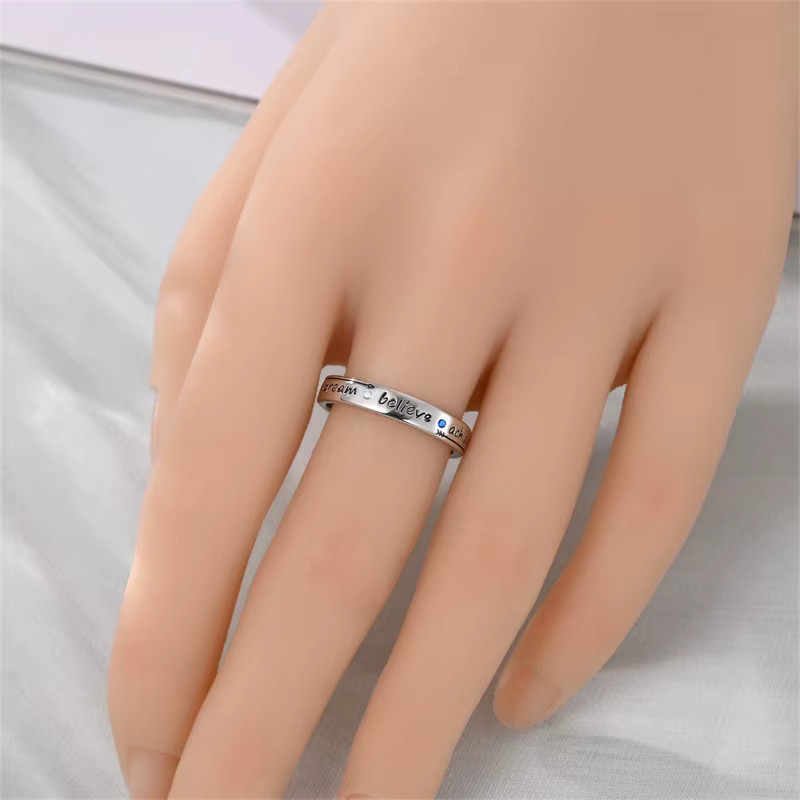 Pandach Buchstaben Ringe, 925 Silber, Damen - Bild 2