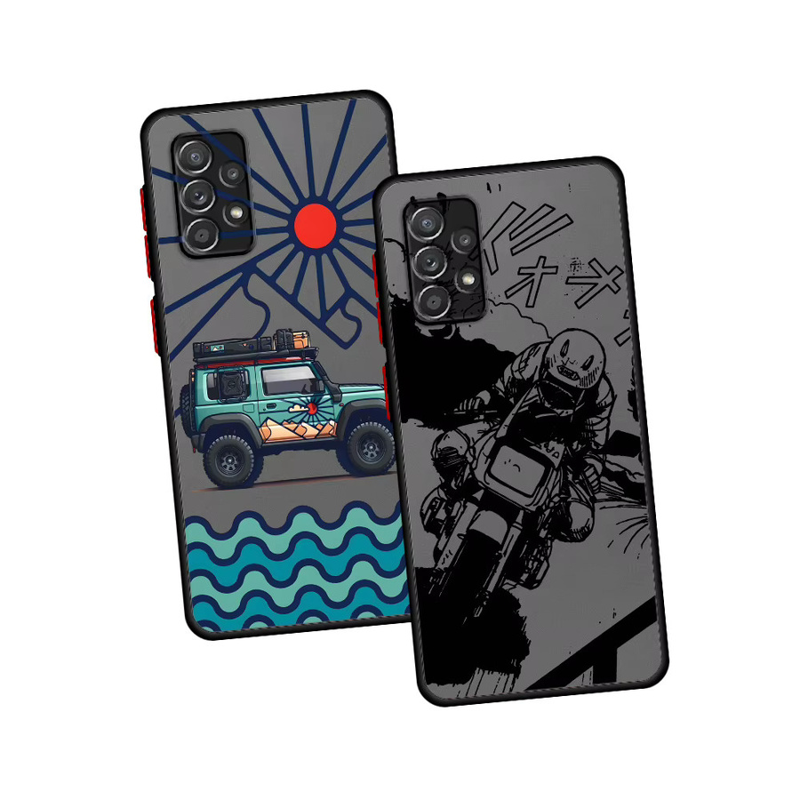 Cartoon Auto Schutzhülle für Samsung Galaxy A55 A25 A35 A14 A54 A24 A36 A15 A53 A23 A52 A17 A56 A26 A34 A33 A72 A51 A16 A34 A13 in Multicolour - Bild 6