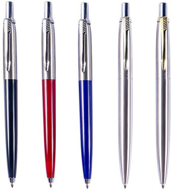 Edler Kugelschreiber aus Edelstahl von qualitymetal in Silber - Bild 1