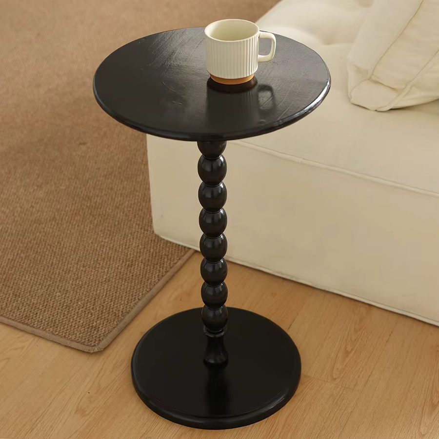 LIUSHADUOLA Couchtisch aus Massivholz im französischen Retro-Stil, Farbe Walnut - Bild 4