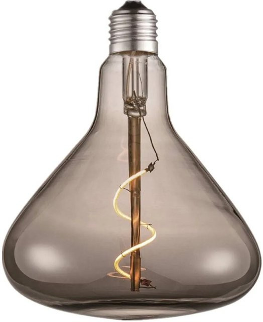 Lucande LED Filamentlampe E27 Globe, 4W, warmweiß, Alu-grau/Rauchgrau - Bild 1