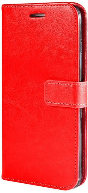 Luxus Leder Klapphülle für Samsung Galaxy A-Serie und S-Serie als Geldbörsen-Cover in Rot - Bild 1