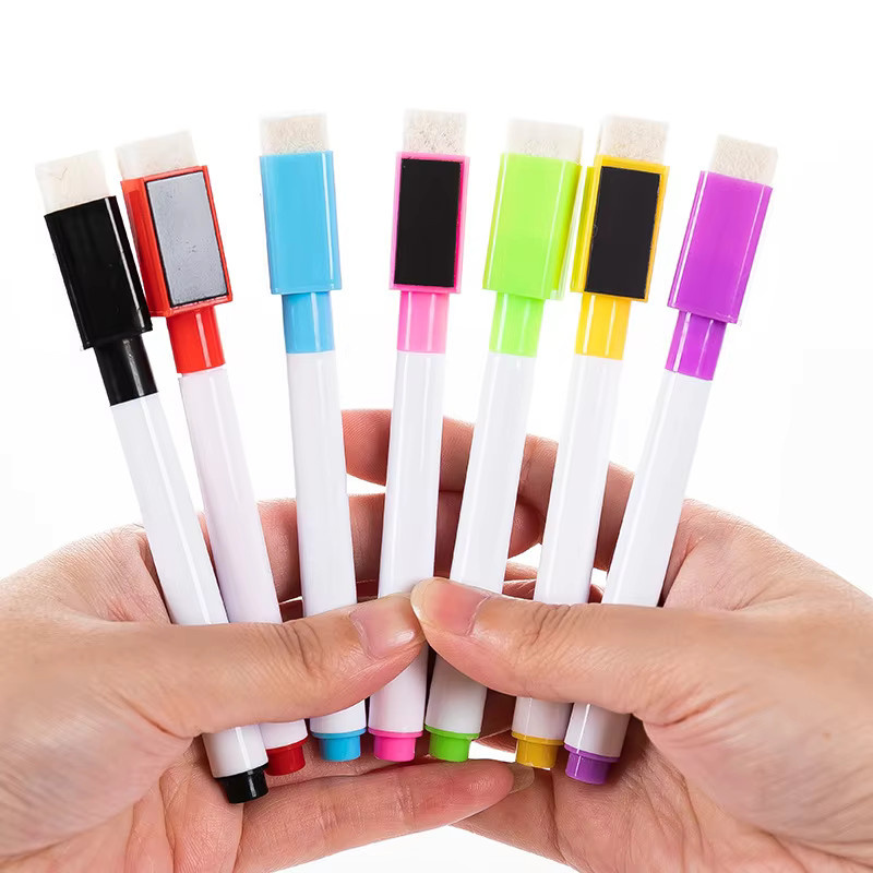 8-Farben Whiteboard-Marker Set mit magnetischem Radierer und Bullet-Spitze in Multicolour für Büro, Schule und Unterricht - Bild 4