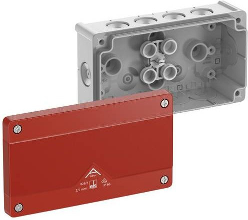 Spelsberg Abzweigkasten 80270201 in Grau und Rot mit IP66 Schutzart, B/T/H: 15,2 x 8,7 x 5,2 cm - Bild 1