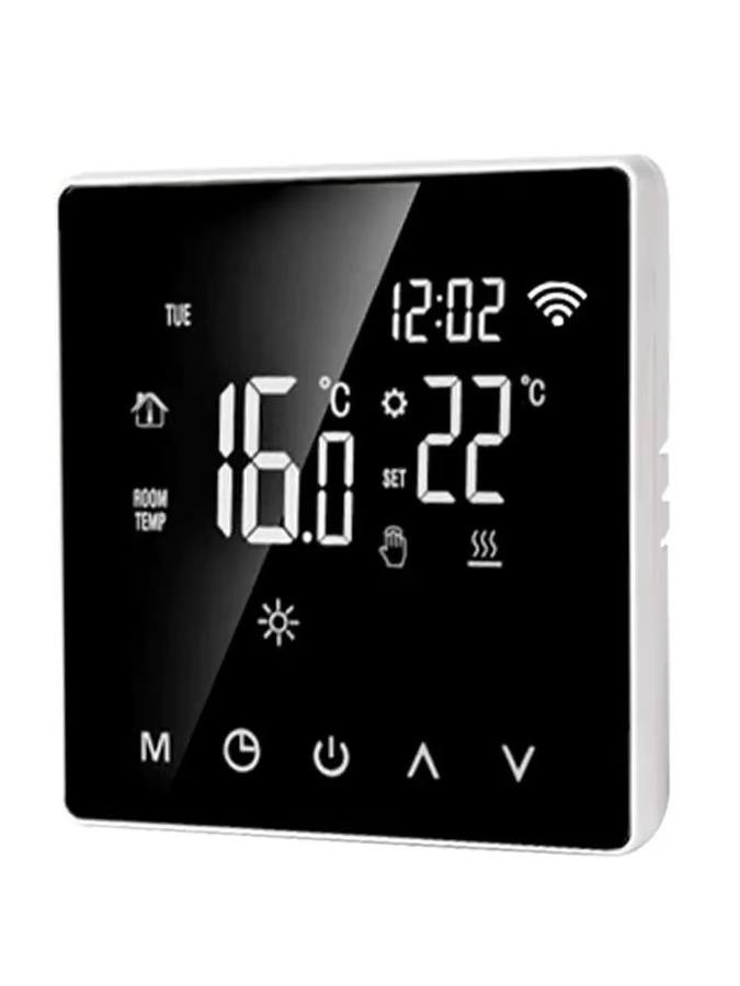 Tuya Smart Wifi Thermostat für Fußbodenheizung, Temperaturregler mit App-Steuerung, Schwarz - Bild 7