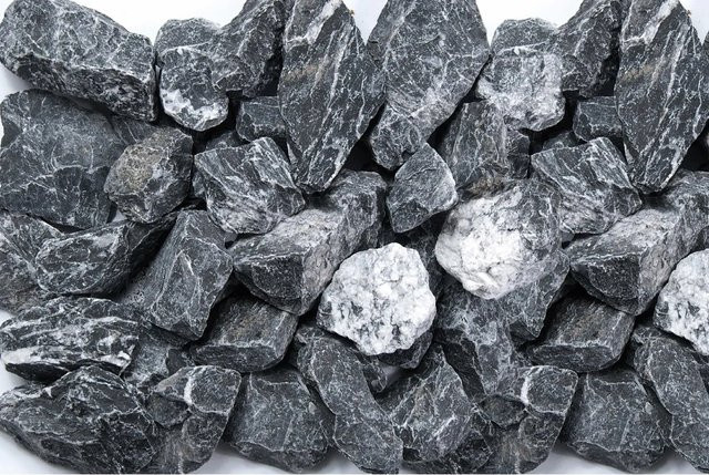 Scherf Marmorbruch Schwarz-Weiß Dekosteine 25 - 50 mm, 1000 kg Big-Bag - Bild 1