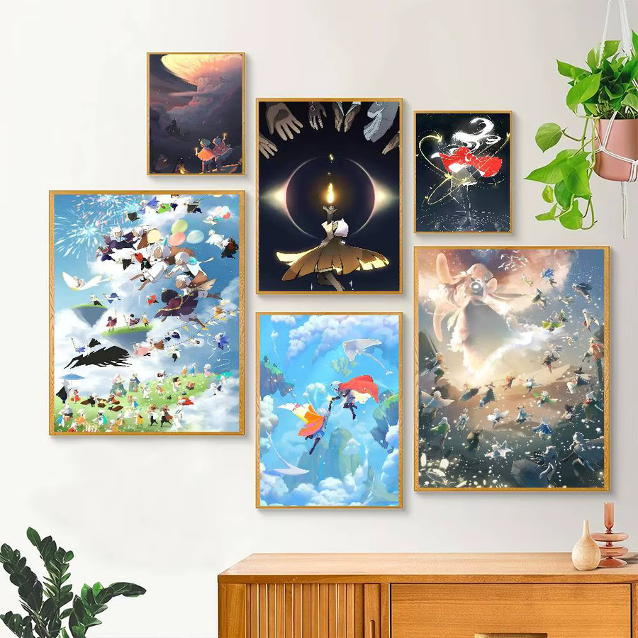 Selbstklebender Anime Poster Druck Sky Children Of The Light aus Papier, Mehrfarbig - Bild 2