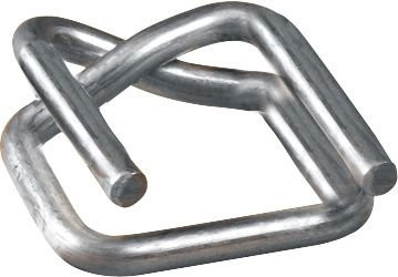 Banholzer & Wenz Verschlussklemmen für PE-Band, 19 mm, Silber, 1000 Stück - Bild 2