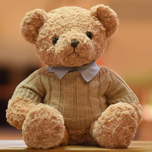Teddybär Plüschtier, Umarmbär, Stoffpuppe, Braun - Bild 1