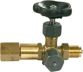 Riegler Mano-Absperrventil mit drehbarer Zapfenmuffe aus Edelstahl in Silber, DIN 16271, Werkstoff 1.4571, Gewinde G 1/2 - Bild 1