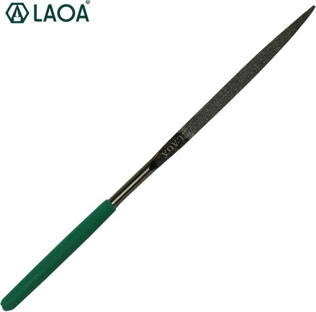 Laoa Diamantfeile Set mit Dreiecksform für Metall und Schnitzarbeiten - Bild 1