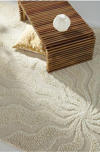 Jotex Wollteppich LUISA in Weiß und Beige, abstraktes Design, B/T: 200 x 300 cm - Bild 1