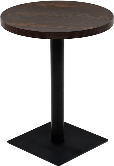 DELUKE Bistrotisch MARV Rund in Dunkler Esche, Durchmesser: 60 cm, Höhe: 75 cm - Bild 1