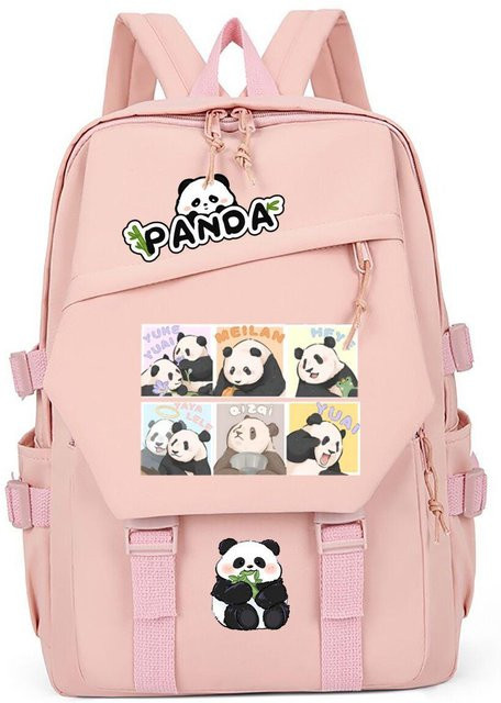 3-teiliges Schulrucksack-Set in Pink aus Oxford-Stoff mit Schultasche und Federmäppchen - Bild 1