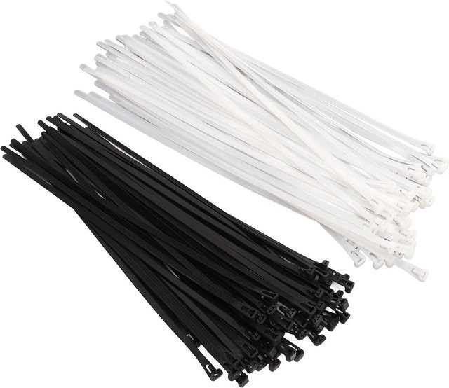 100 Stück Igeteck Kabelbinder mit Reißverschluss, wiederverwendbar und verstellbar, Nylon-Kabelbinder in Multicolour - Bild 1