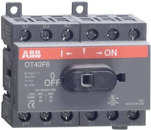 ABB OT25F6 Lasttrennschalter 6polig grau 1SCA104880R1001 - Bild 1