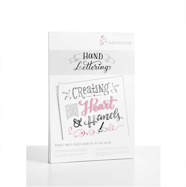 Hahnemühle Handlettering Block DIN A4, 25 Blatt, 170g/m², weiß - Bild 1