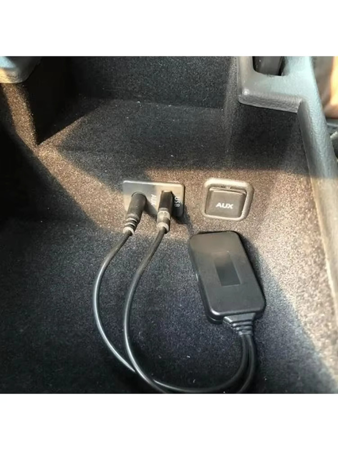 Universeller Bluetooth Adapter für das Auto mit 3,5 mm AUX-In und USB-Anschluss, Schwarz - Bild 6