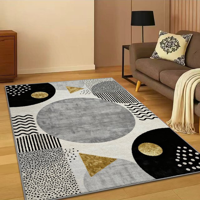 RAKKS Kristallteppich mit abstraktem geometrischem Design, rutschfest, mehrfarbig, rechteckig, B/T/H: 60 x 40 x 40 cm - Bild 1