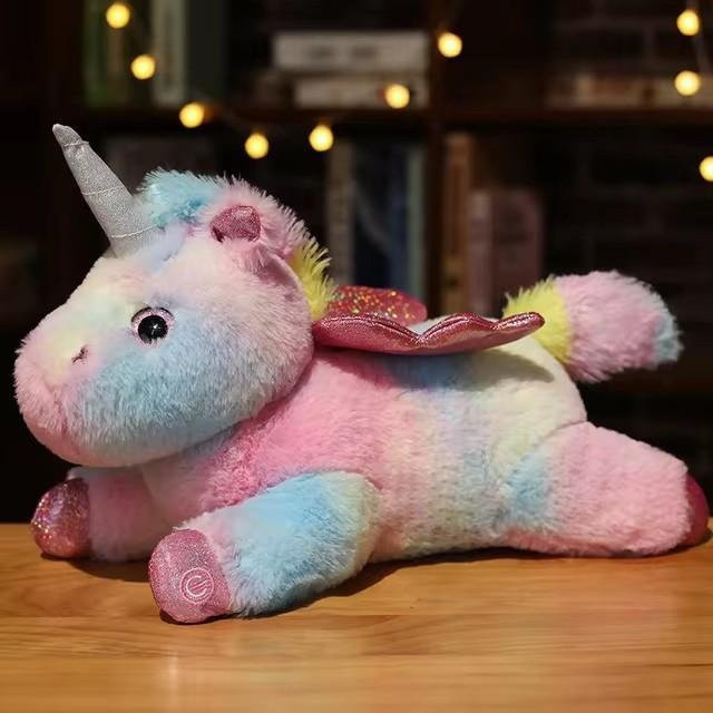 Fashnics Einhorn-Puppe Plüschtier, Bunt / Mehrfarbig, mit LED-Licht, ab 3 Jahren - Bild 1