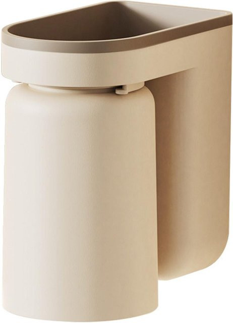 Wandmontierter Zahnbürstenhalter von CosyHome mit Drainagefunktion und Bechern in Braun/Beige - Bild 1