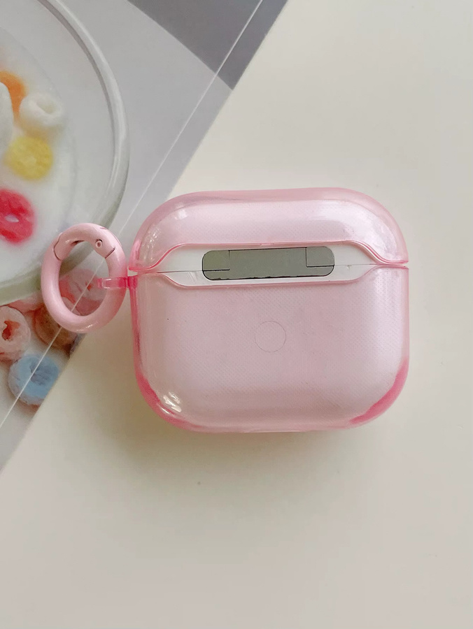 Transparente TPU Schutzhülle für Apple AirPods Pro 2, Pro 3 und AirPods 4 in Bonbonfarben und Multicolour - Bild 2