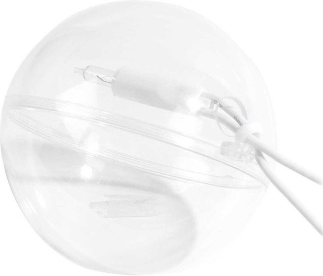 Rico Design Weihnachtskugel aus transparentem Kunststoff mit kleinem Loch, Durchmesser: 10 cm - Bild 1