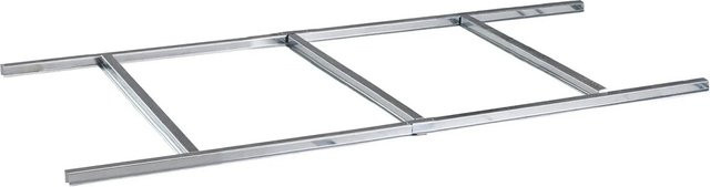 Pergart Gerätehauszubehör Bodenrahmen Lüttich 64 aus Metall in Silber - Bild 1