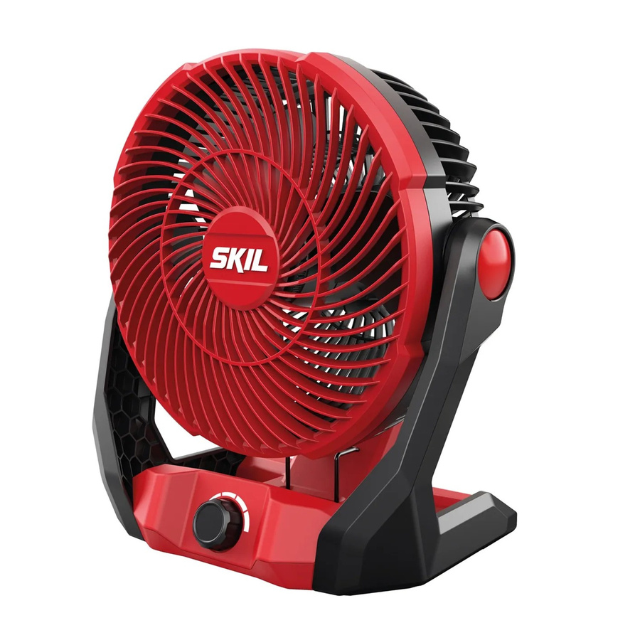 Skil Akku-Ventilator 3164CA Bürstenlos in Rot mit Oszillationsfunktion ohne Akku und Ladegerät - Bild 2