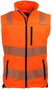 Warnweste Asatex in Orange/Schwarz, Größe L - Bild 1