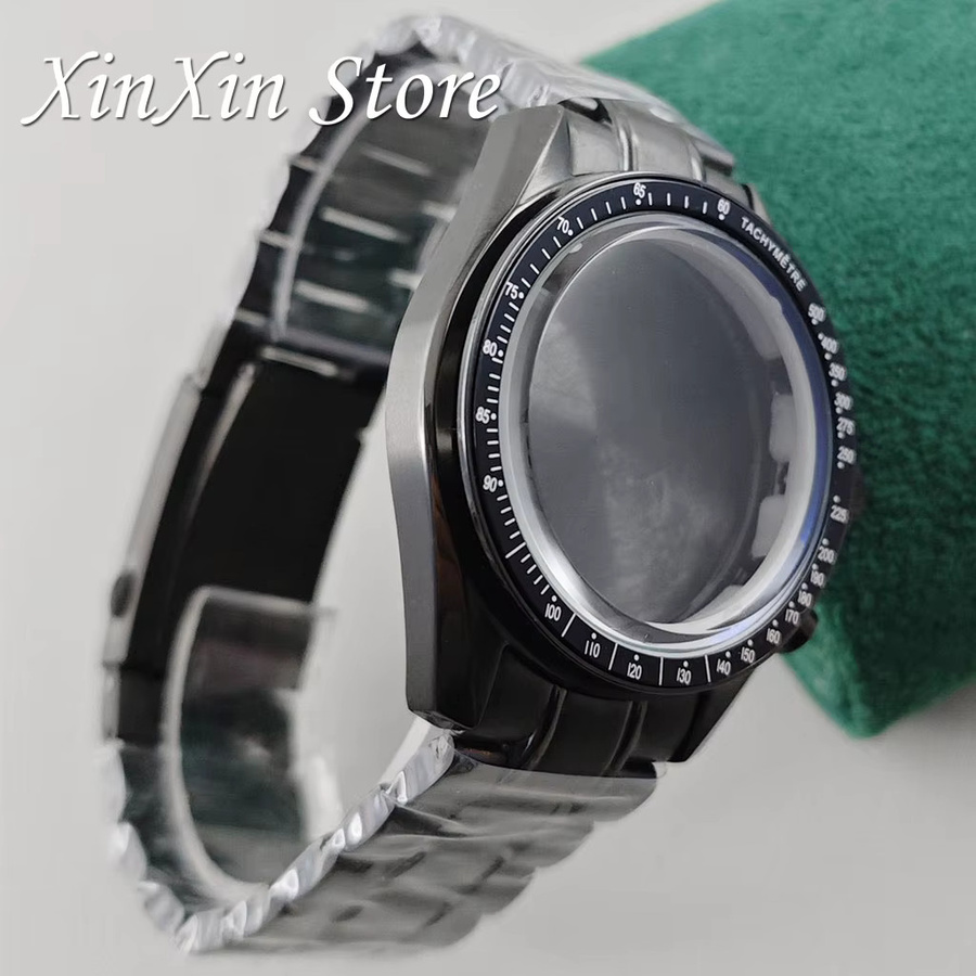 XINGHAN Chronograph, Edelstahl, Schwarz, 39,7 mm - Bild 3