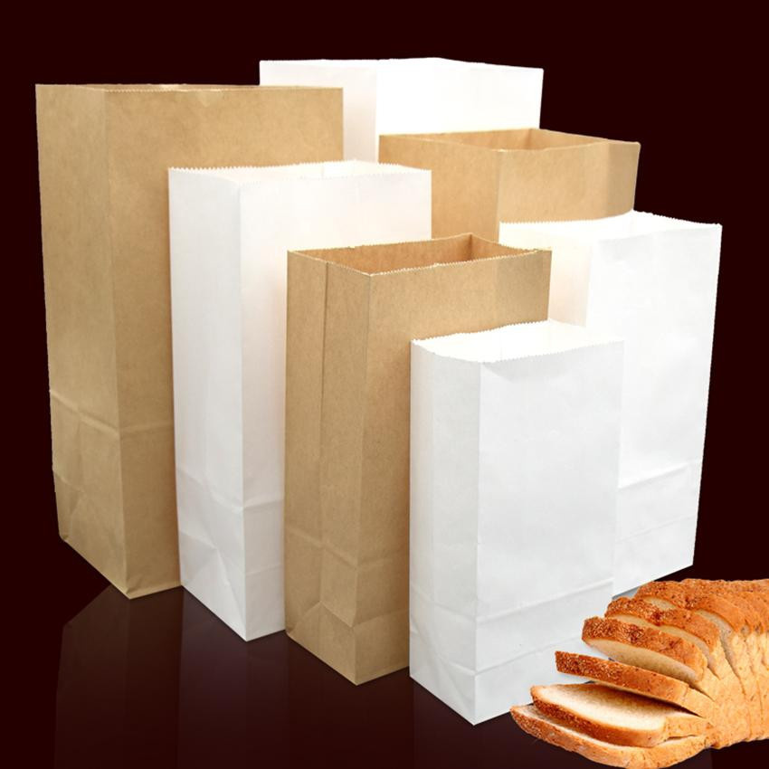 BOOMCOOL Kraftpapiertüten aus recycelbarem Papier in Braun für Lebensmittel und Süßigkeiten B/T/H: 24 x 13 x 8 cm - Bild 2